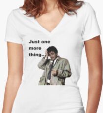Columbo - Just one more thing Women's Fitted V-Neck T-Shirt