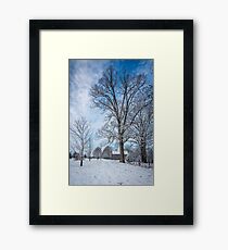 Frosty Blue Framed Print