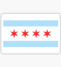Chicago flag Sticker