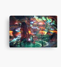 Mermaid cyberpunk Canvas Print