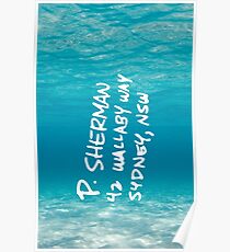 Póster P. Sherman, 42 Wallaby Way, Sydney - Buscando a Nemo!