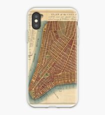 Vinilo o funda para iPhone Vintage Map of Lower New York City (1807)