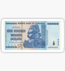 100 Billionen Zimbabwe-Dollar Sticker