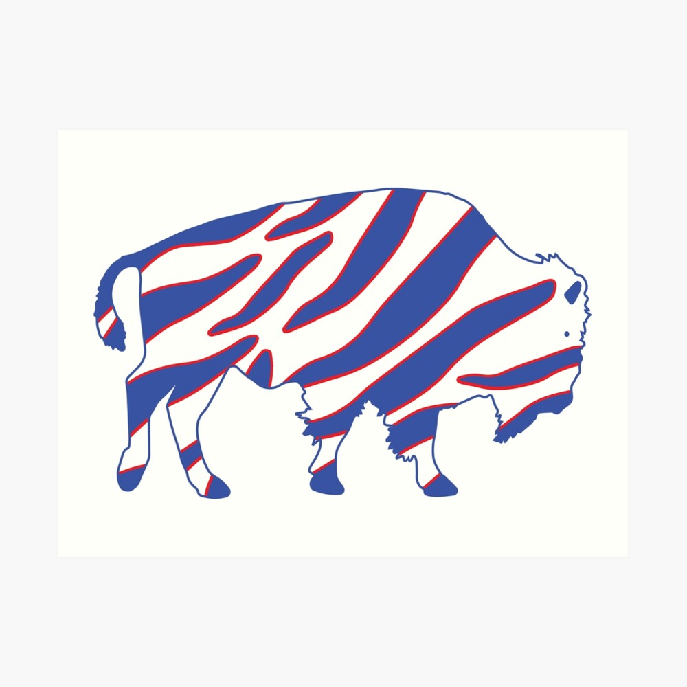 "Buffalo Zubaz" Art Print by sevenonesix Redbubble