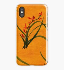 Watercolor Wild Orchid Flowers. iPhone Case/Skin