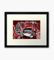 Eeyore in glass.......... Framed Print