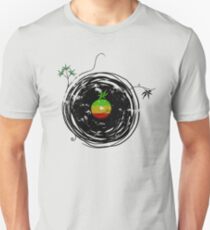 Reggae Music - Vinyl Records Cannabis Leaf - DJ inspired design Unisex T-Shirt