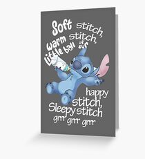 Soft Kitty - Stitch Greeting Card