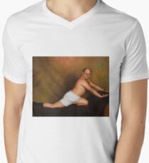 Seinfeld George Costanza Timeless Art of Seduction painting Men's V-Neck T-Shirt
