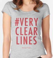 ALT #Very Clear Lines Women's Fitted Scoop T-Shirt