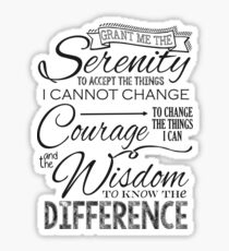 Serenity Prayer - Chalk Typography Sticker