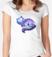 Wir alle hier sind verrückt Tailliertes Rundhals-Shirt