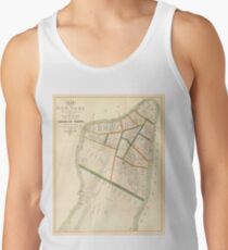 Camisetas de tirantes para hombre Vintage Map of New York City (1831)