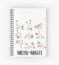 Meow-maste Namaste Yoga Cats Spiral Notebook
