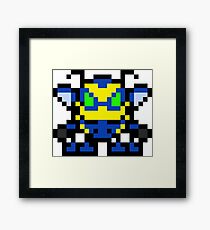 Pixel Buck Bumble Framed Print