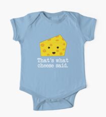 Thats What Cheese Said Short Sleeve Baby One-Piece