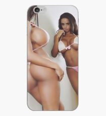 Curves at mirror, sexy latina posing iPhone Case