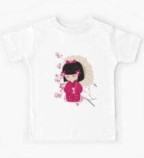 Sakura Kokeshi Doll Kids Tee