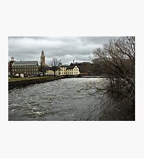 Slater Mill in Winter Photographic Print