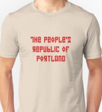 The People's Republic of Portland (red letters) Unisex T-Shirt