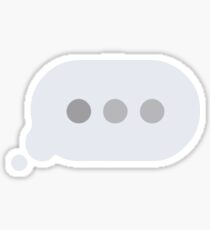 typing bubble Sticker