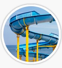 Blue Water Slide Sticker