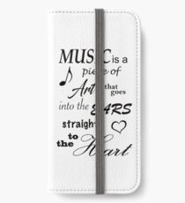 Musikzitate iPhone Flip-Case/Hülle/Klebefolie