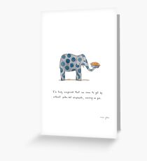 polka dot elephants, serving us pie Greeting Card