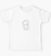 Abstract sketch of face VI Kids Tee