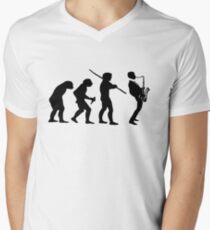 evolution of jazz t-shirt Men's V-Neck T-Shirt