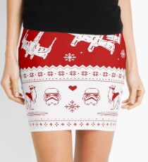 Nerd Pixel Christmas Mini Skirt