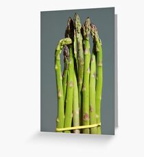Green Asparagus Greeting Card