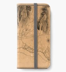 Map Of Honolulu 1887 iPhone Wallet/Case/Skin