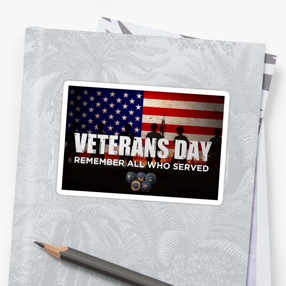 "Veterans Day Gift Ideas - Thank You Veterans" Stickers by coolestshirt