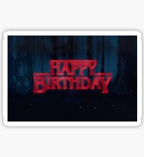Stranger Things - Happy Birthday Sticker