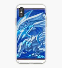 Blue eyes white dragon iPhone Case