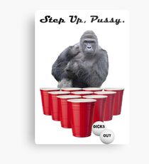 Harambe Beer Pong Step Up Metal Print