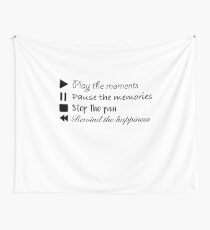 Music Life Quote Wall Tapestry
