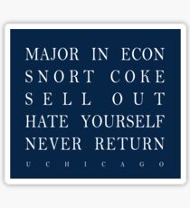 Major in Econ Sticker