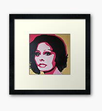 The sad woman Framed Print