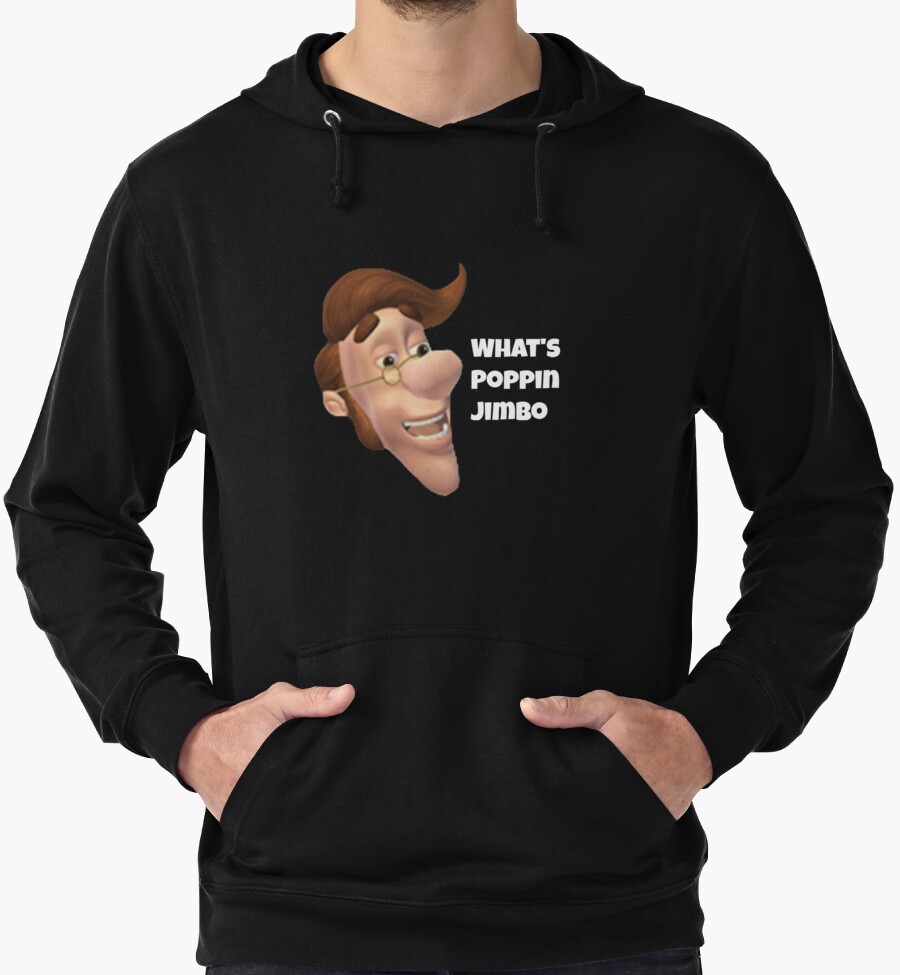 Whats Poppin Jimbo Meme Lightweight Hoodies By Freshmemes Redbubble 