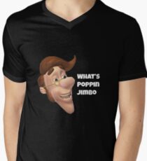 What's poppin jimbo meme Men's V-Neck T-Shirt
