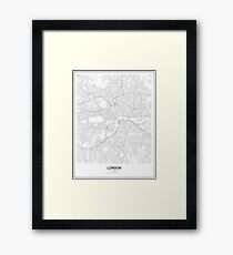 London Minimalist Map Framed Print