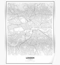 London Minimalist Map Poster