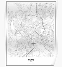 Rome Minimalist Map Poster