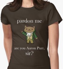 Alexander Hamilcat (White Text) Women's Fitted T-Shirt