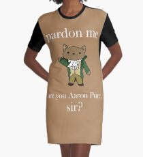 Vestido camiseta Alexander Hamilcat (texto blanco)