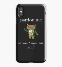 Alexander Hamilcat (White Text) iPhone Case