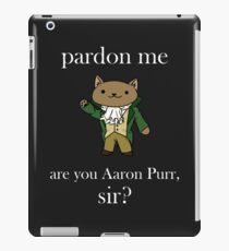 Vinilo o funda para iPad Alexander Hamilcat (texto blanco)