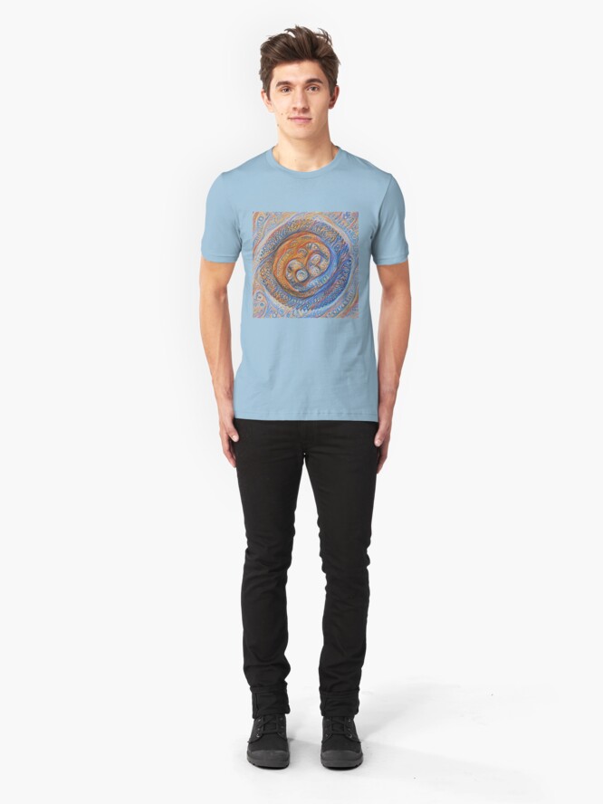 Alternate view of Orbits #DeepDream Slim Fit T-Shirt